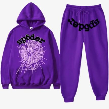 Purple Sp5der Tracksuit