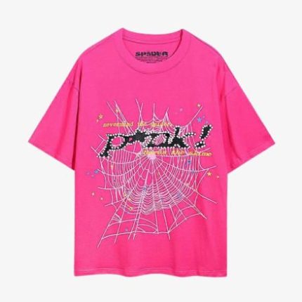 Pink Sp5der Shirt in front side