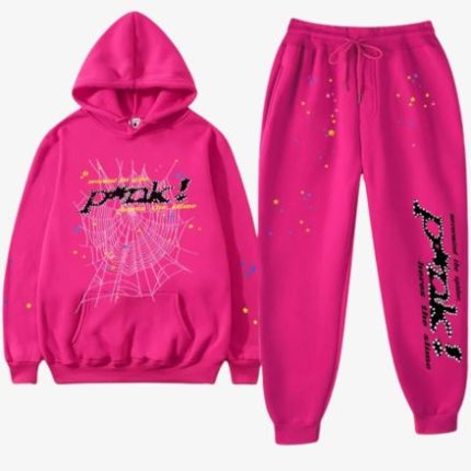 Pink Sp5der Tracksuit